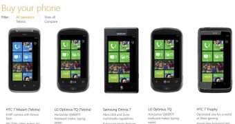 Windows Phone 7 devices in Australia