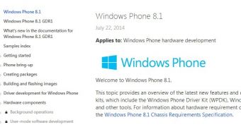 Windows Phone 8.1 GDR1 spotted on Microsoft's website