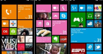 Windows Phone 8 Start screen