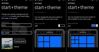 Windows Phone 8.1 Start Screen options