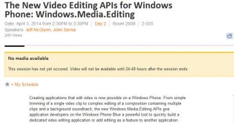Windows Phone 8.1 video editing APIs