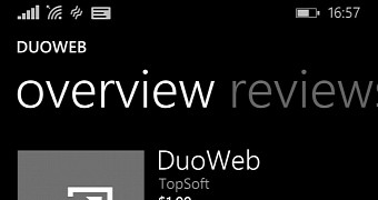 DuoWeb installation screen