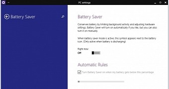 Battery Sense on Windows 10