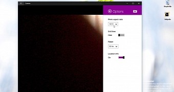 Lumia Camera settings on Windows 10
