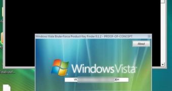 Windows Vista Brute-Force KeyGen Screenshot