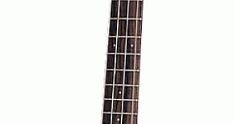 The re-issue see-thru Dan Armstrong ADA4 bass