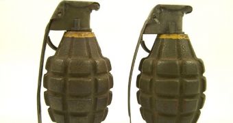 The live hand grenades were detonated in a remote area in Oak Creek