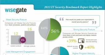 Wisegate IT Security Benchmark Report infographic (click to see full)