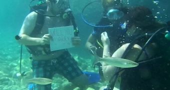 Woman Nearly Drowns When Fiancé Proposes While Scuba-Diving