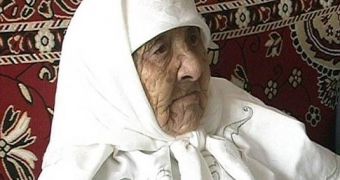 A picture of the oldest person in the world