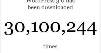 WordPress 3.0 has been downloaded 30 million times