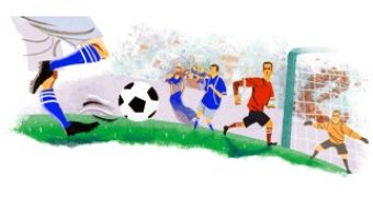 The 2010 FIFA World Cup Google doodle