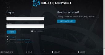 Fake Battle.net website