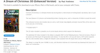 A Dream of Christmas 3D (Enhanced Version) on Apple's iBookstore