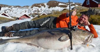 Michael Eisele caught a record-breaking cod in Norway