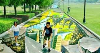 China is now home to the world's largest and longest 3D street painting