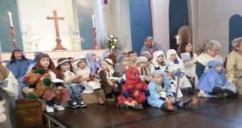 One of the most creative nativity plays features Spider-Man