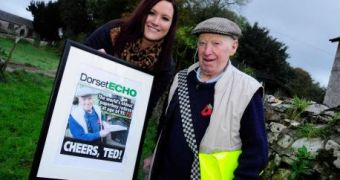 Ted Ingram is the world's oldest paperboy