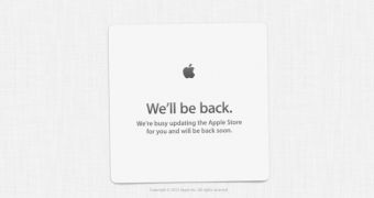 Apple store outage sign