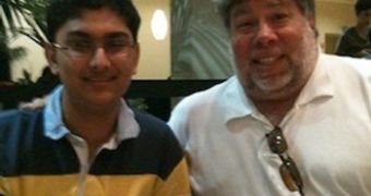 Apple Co-Founder, Steve Wozniak and Parth Dhebar (Apple Fan)