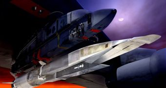The Boeing Phantom Works X-51A is outfitted with Pratt & Whitney Rocketdyne SJY61 scramjets