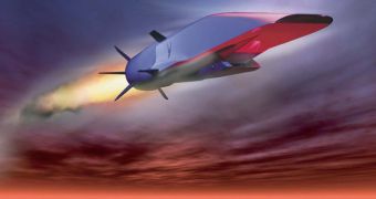 Artist's rendition of the X-51 Waverider in mid-flight
