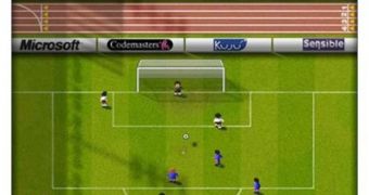 A screenshot of the revamped Sensible World of Soccer