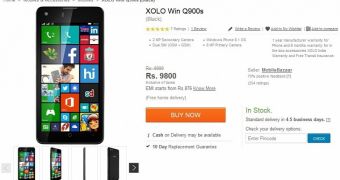 XOLO Win Q900s with Windows Phone 8.1 Now Available in India