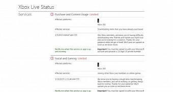 Xbox Live Gaming, Purchases and Social Services Are Currently Down