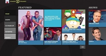 Xbox One Comedy Central App screenshot