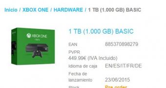 Xbox One Might Get 1 TB Hard Drive Version on June 23