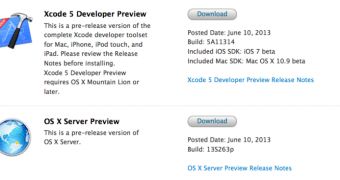 Xcode 5 available for download on Apple's Dev Center