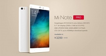 Xiaomi Mi Note Pro Breaks Cover with Snapdragon 810, 4GB of RAM