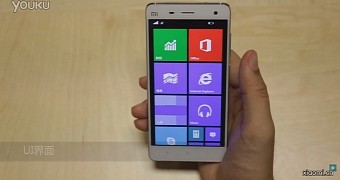 Xiaomi Mi4 running Windows 10 for Phones