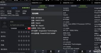 Xiaomi Red Rice phone emerges in AnTuTu
