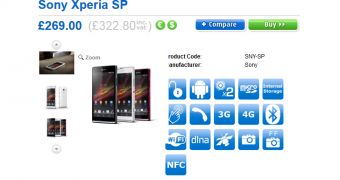 Xperia SP now on pre-order in the UK