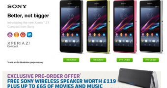 Xperia Z1 Compact now on pre-order at Phones4u