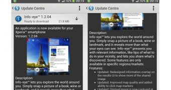 Xperia Z1 Info-eye app gets updated