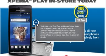 Xperia arc and PLAY now on pre-order at Best Buy Canada