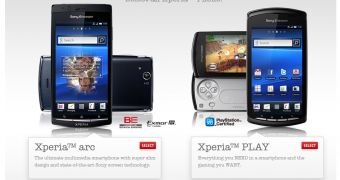 Xperia arc and Xperia PLAY on pre-order at Rogers Canada