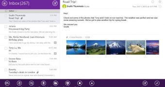 Yahoo Mail works like a charm on Windows 8.1 too