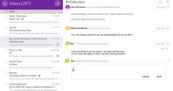 Yahoo Mail boasts a new interface on Windows 8