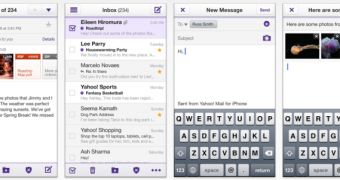 Yahoo! Mail iOS screenshots