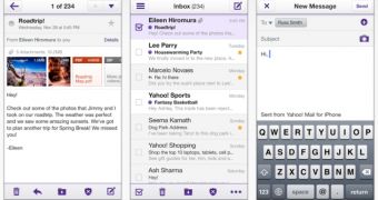 Yahoo! Mail iOS screenshots