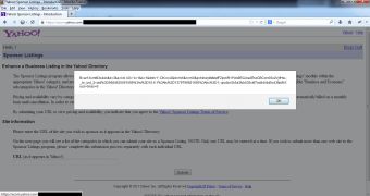 XSS vulnerability in Yahoo domain