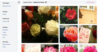 Yahoo Search Adds Reusable Images from Flickr, Hides the Fact that They're from Flickr