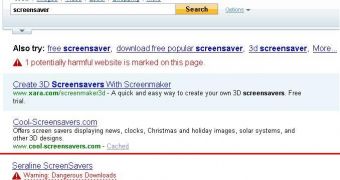Yahoo SearchScan in action