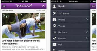 Yahoo! app iOS screenshots