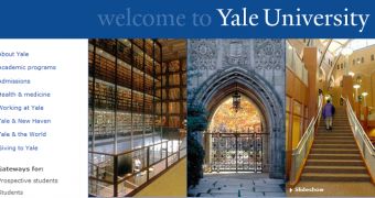 Yale University website contains an SQL Injection vulnerability