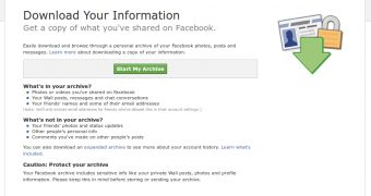 Some of your Facebook data is downloadable